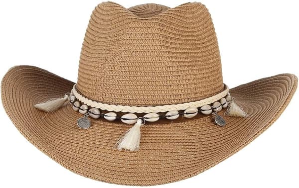 Olki Cowboy-hattu naisille visiiri rantahattu