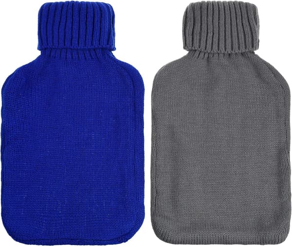 2-pack stickat överdrag för 2L varmvattenflaska, endast överdrag