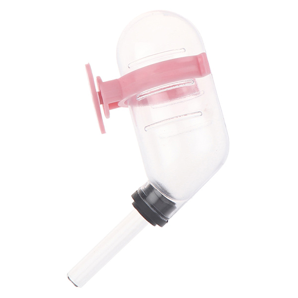 60ML Dyr Vannflaske Hamster Drikkeenhet Hengende Rotte Auto Pink