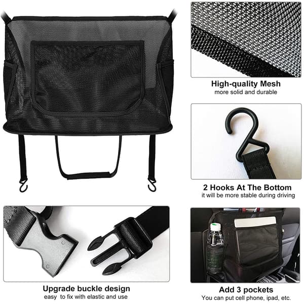 Bil Net Lomme Håndtaske Holder, Net Bilpose Holder Mellem