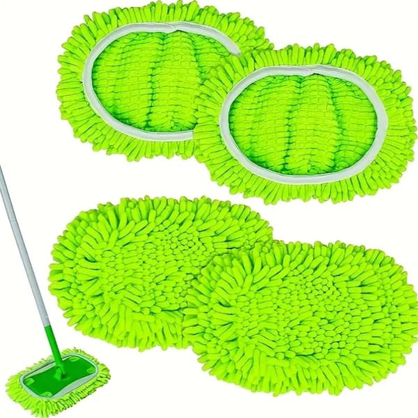 Stykker Mikrofibermoppeklude til Swiffer Sweeper Moppe Refill Dampmoppe, Vådservietter Betræk Genanvendelige Vaskbare Moppepuder til Klinkegulve