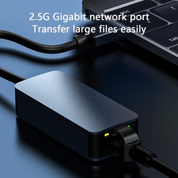 USB-A - RJ45 Nettverksadapter Grå