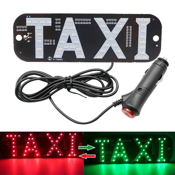 LED Taxilys Bilsignallampe RØD UDEN KONTAKT UDEN KONTAKT without switch-without switch red
