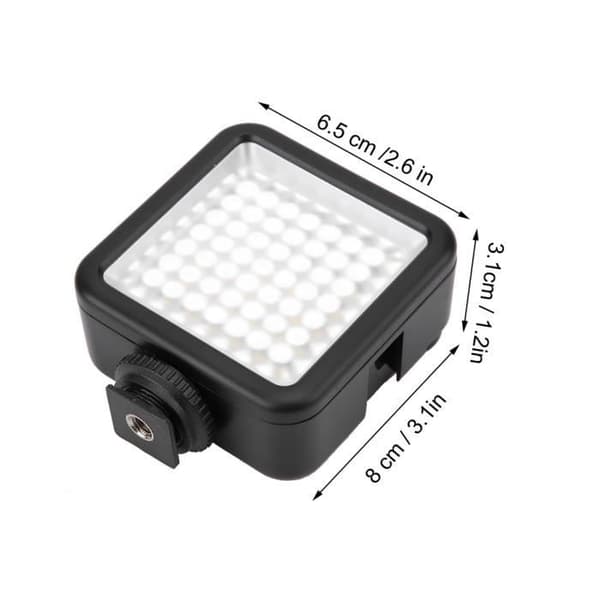 49 LED On-Camera Panel Lys Dæmpbar Bærbar Videolampe til Fotograferingsbelysning
