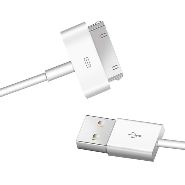 2X Latauskaapeli vanhemmille iPhoneille ja iPadeille 30-nastainen USB-kaapeli