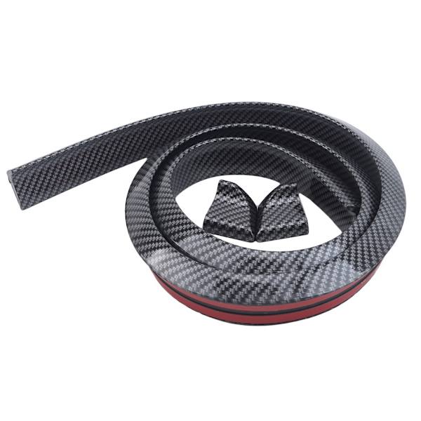 Bilstammspoiler Takläpp Kit, 3D PU Bakre Bagageutrymme eller Takspoiler Sticker Bar med Kolfibermönster, Bil Bak Carbon fiber pattern