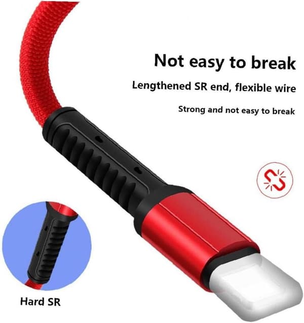 Multi-USB hurtigopladningskabel, 3-i-1 opladerkabelstik