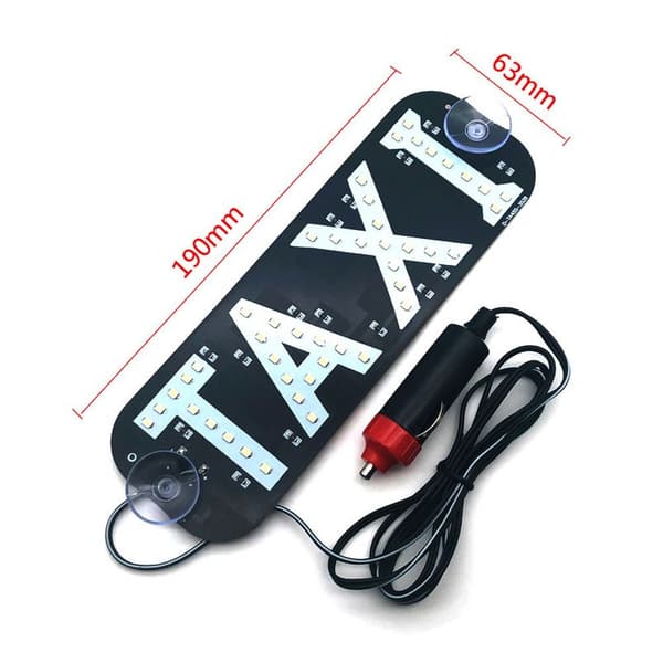 LED Taxilys Bilsignallampe RØD UTEN BRYTER UTEN BRYTER without switch-without switch red