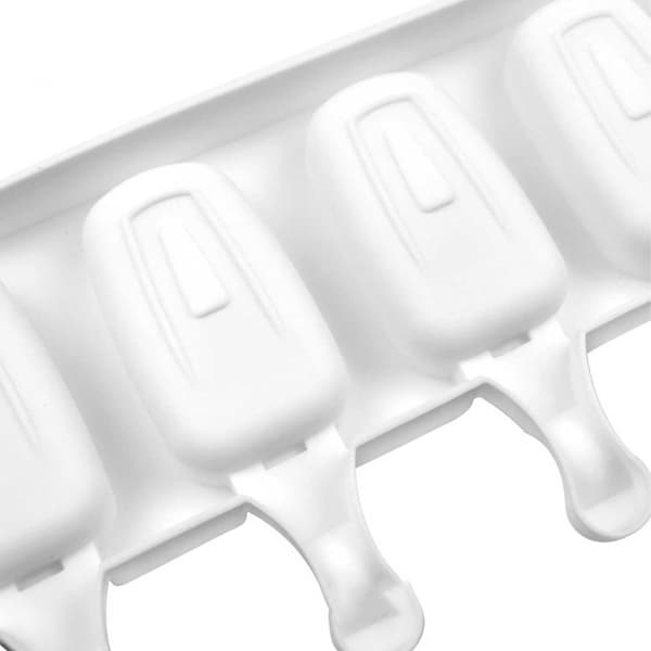 4-pack Glassform Silikon - Gör Glasspinnar Bakverk Hemma Vit white