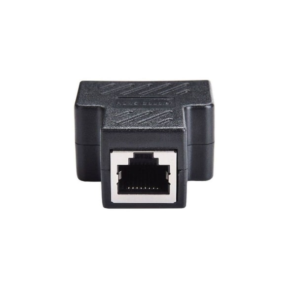 RJ45 Splitter Adapter 1 till 2 portar hona till hona Internet Extender Network