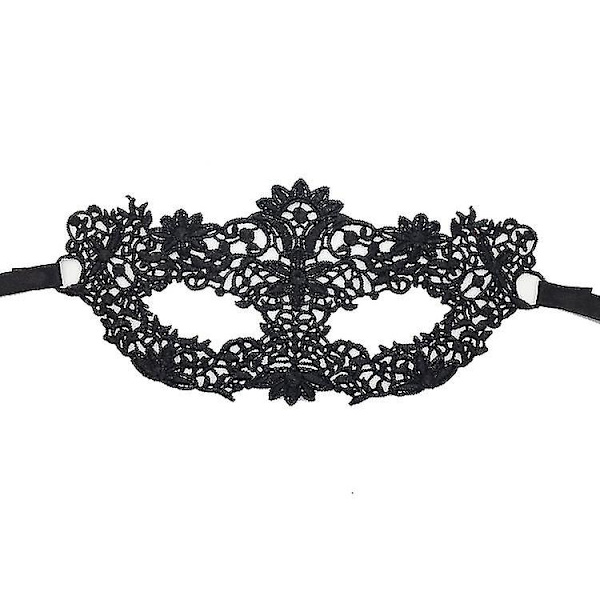Musta naamiaisnaamio silmä seksikäs pitsipallojuhlat naamiaiset karnevaaliin halloween puolikas kasvot hienot mekot Pukurekvisiitta Tee-se-itse-sisustus Style00 Ball Mask