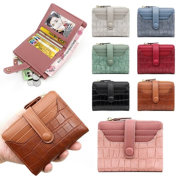 Pieni lompakko Bifold-korttikotelo MUSTA