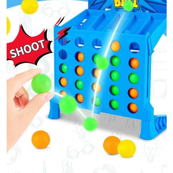 Koppla ihop studsande boll 4-spel, klassisk 4-i-rad koppling