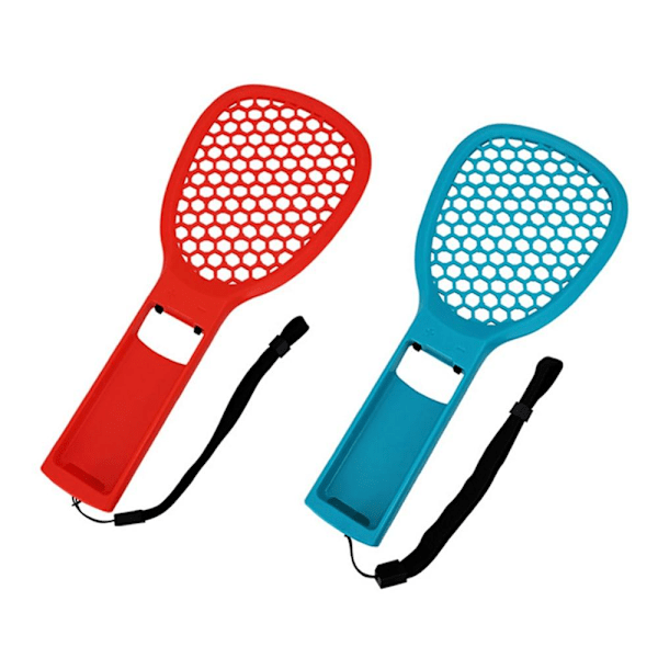 2 stk. Tennisracket for Nintendo Switch Rød/Blå