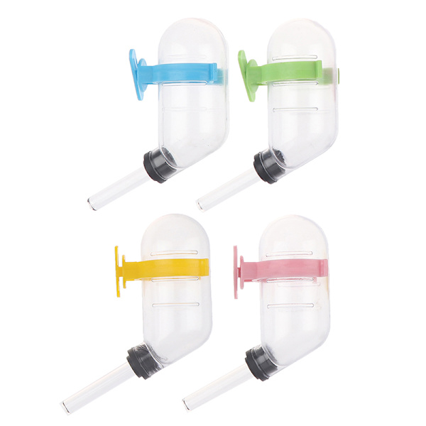 60ML Dyr Vannflaske Hamster Drikkeenhet Hengende Rotte Auto Pink
