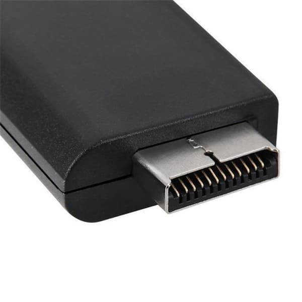 PS2 till HDMI med AUX-adapter Svart