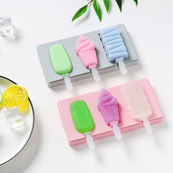 Glassform for 3 is - Lag dine egne ispinner hjemme rosa