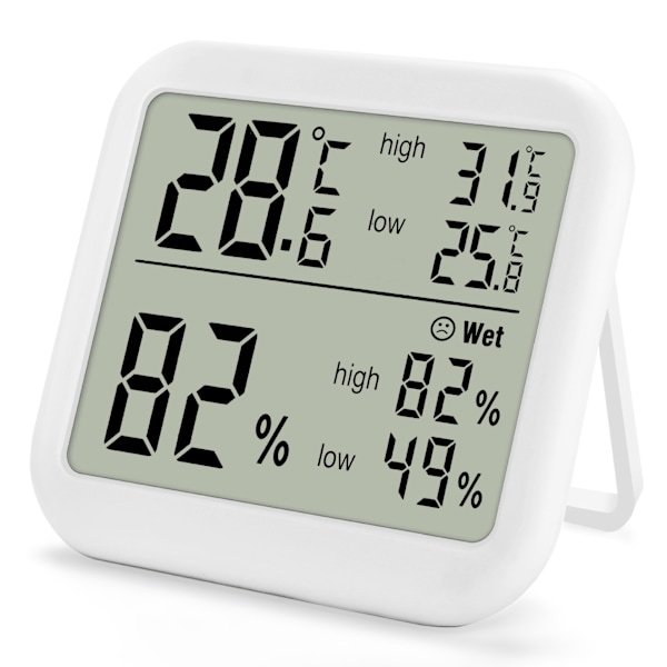 Inomhus/utomhus termometer, digital hygrometertermometer