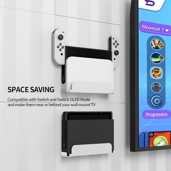 Väggmonterad förvaringshylla för Nintendo Switch/OLED