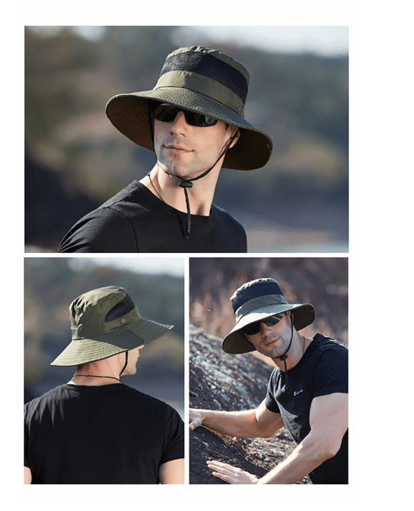 Solhatt för män UV-skydd safarihatt