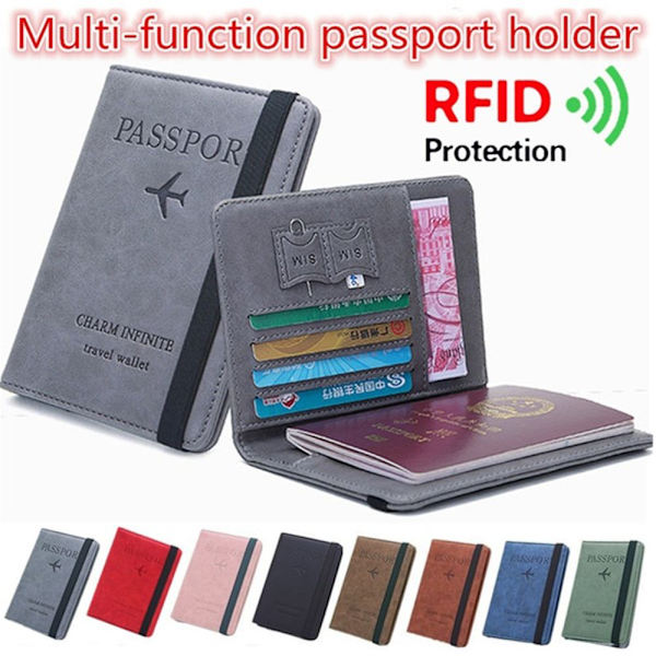 Passholder Passveske Kortholder RØD red