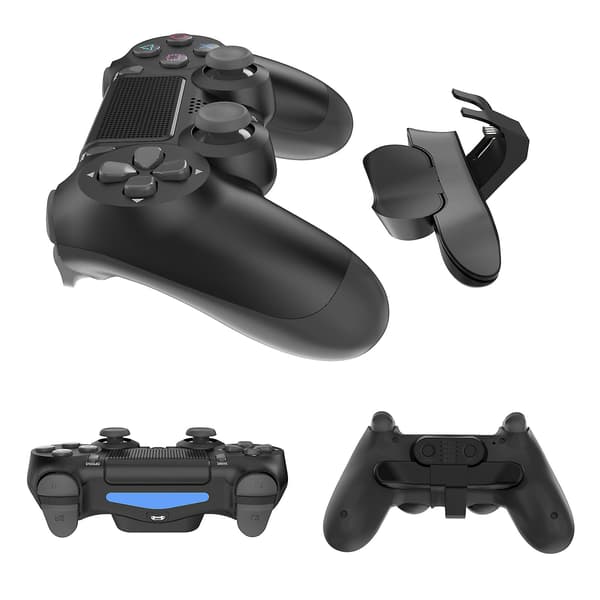 Ps4 Back Clip Extender Noir, Ps4 Controller Paddles Bagknap Tilbehør / Turbo Funktion Fps / Personalisering Knapper til Kortlægning / Prislyd