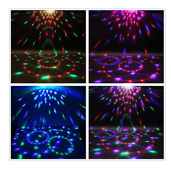 Disco Ball Party Lys Storbe Light Fjernkontrollbelysning