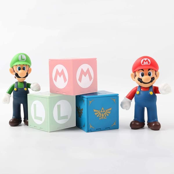 Nintendo Switch etui, opbevaringsboks til spilkortholder, spilkortholder til Nintendo Switch-spil med 16 rum (zelda blå)