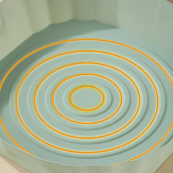 Airfryer Silikonform - Kurv til airfryer Tunn (33g) Turquoise