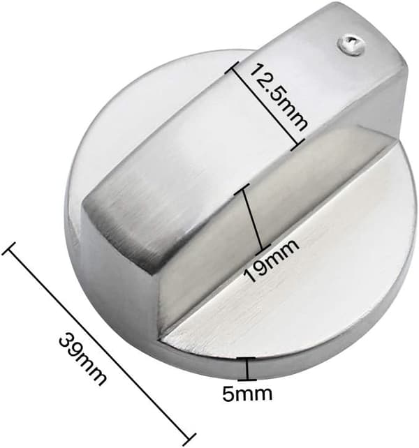 6 st Universal Metall Gasspis Knoppar 6mm Universal Spisknopp för Gasspis Spis Ugnshäll