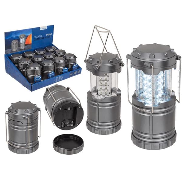 Campinglampe Lanterne / Teltlampe - Lampe til camping silver