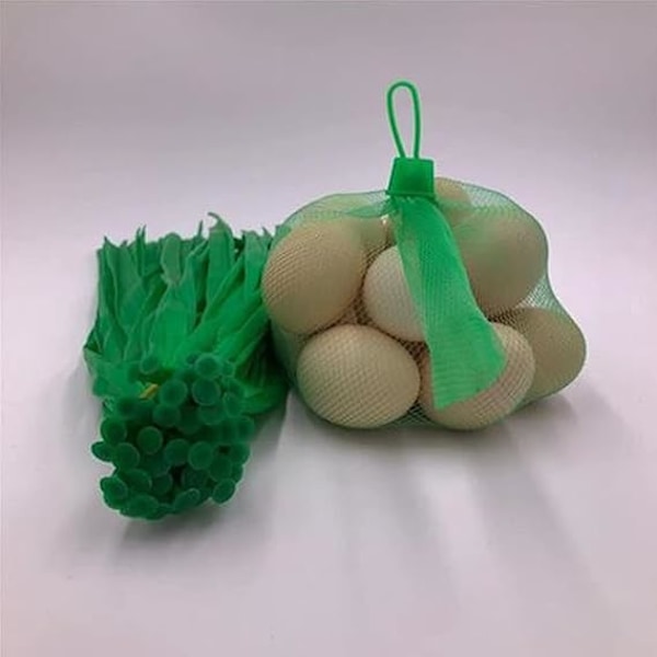100 stykker gjenbrukbar mesh, nettpose for egg, for oppbevaring av fruktnøtter