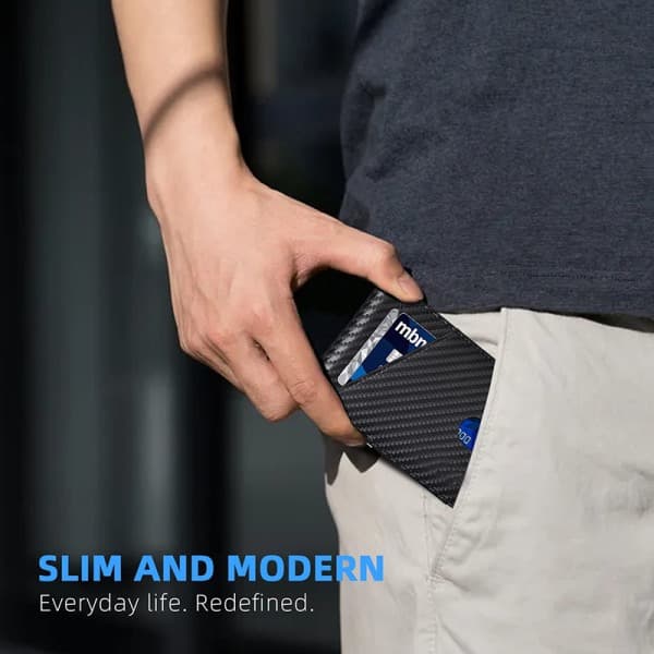 Slanke tegnebøger til mænd. RFID Pengeclips Tegnebog, Slim Tegnebog