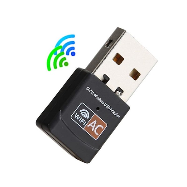 600/1200 Mbps Mini Trådløs Dual Band USB Wifi Adapter Antenne Netværksadapter A