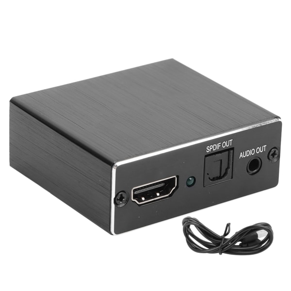 HD Multimedia Interface-splitter 3,5 mm ljuduttag 5.1-kanals signalutdragare omvandlare för TV-apparater, stereosystem, spelkonsoler