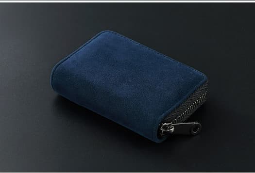 High Capacity Card Holder for Men Blue