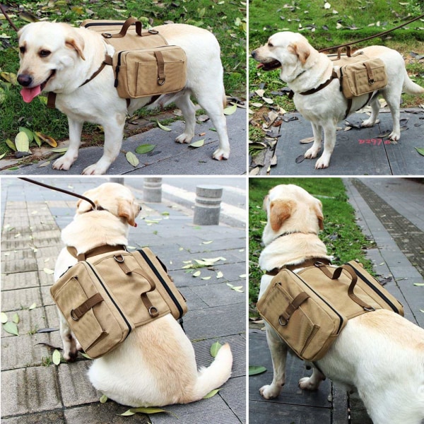 Hundvandringsryggsäck Hundpaket, Hundresor Camping Vandring Taktisk hundryggsäck Ryggsäck
