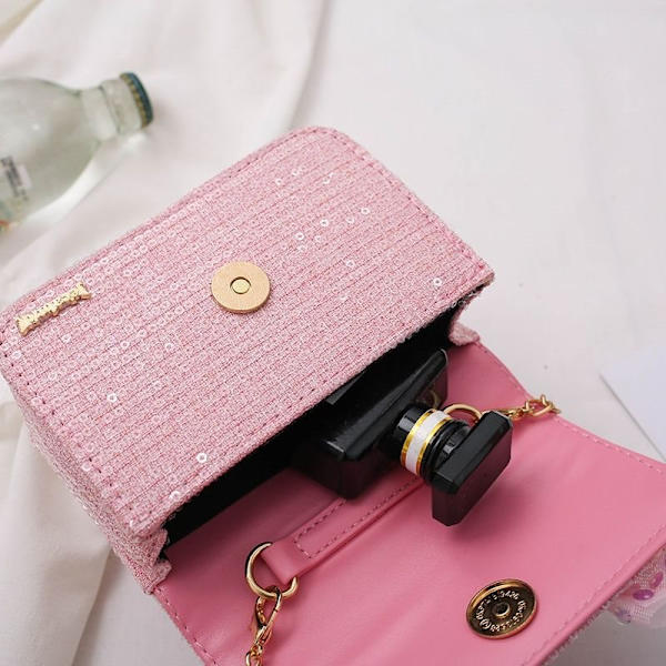 Crossbody-vesker for jenter for barn 6-12 år, Crossbody-vesker for jenter-Rose