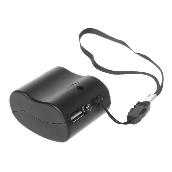Nödladdare Manuell handvevladdare Power USB -laddare för sådan nödsituation eller utomhushandvevladdare Black