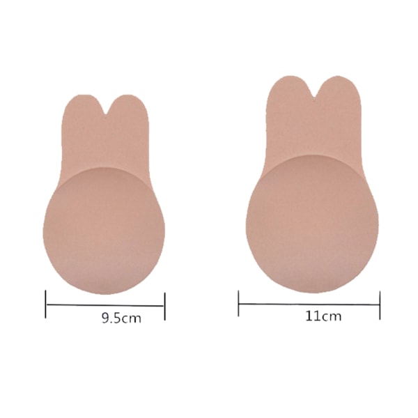 Bekväm Självhäftande BH Utan Band S/M 9.5cm Svart