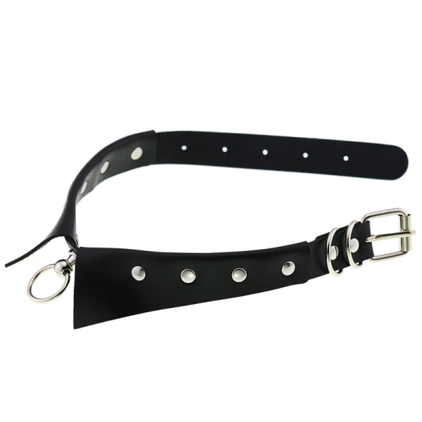Läder Choker Punk Krage Dam Nitar Dubbade Chocker A14