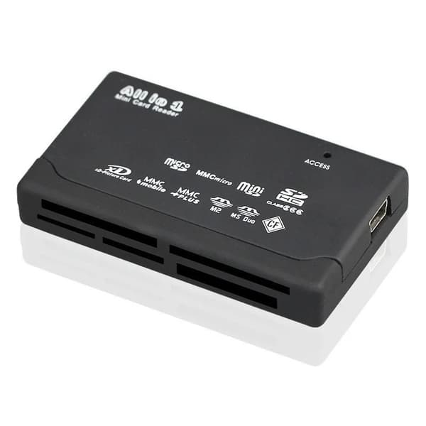 USB 2.0 Mini Hukommelseskortlæser Multifunktionel Alt-i-Én Kortlæser