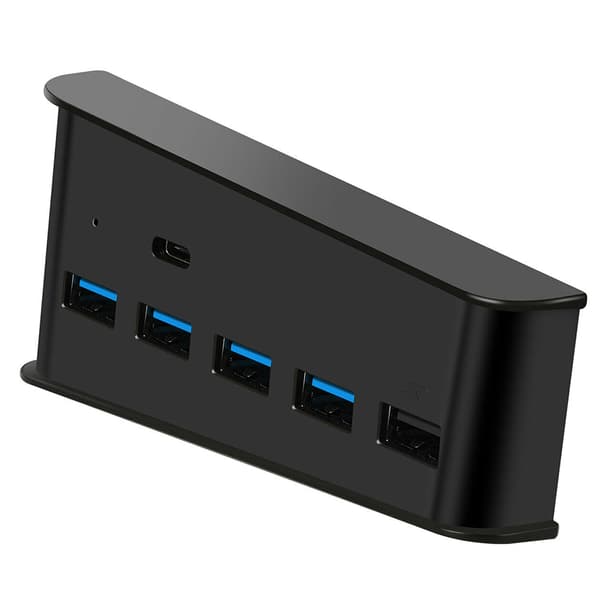 PS5 Host HUB Konverter USB Høj Hastigheds Transmission Udvidelse Black