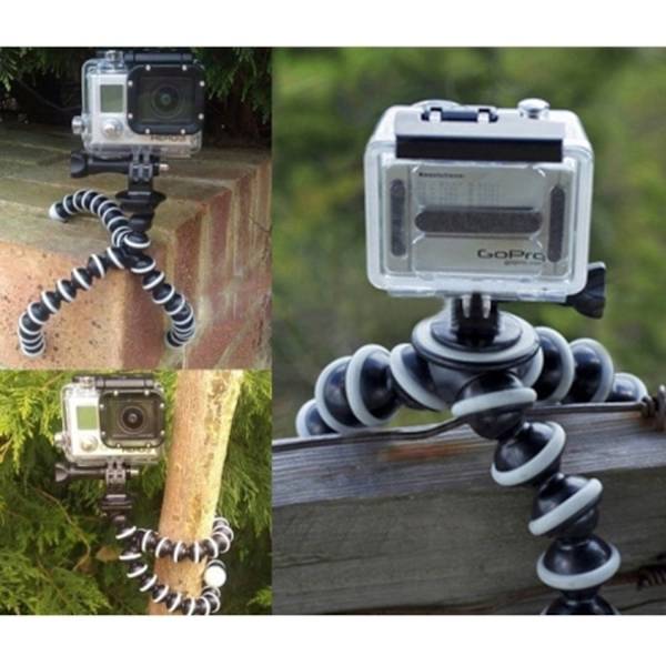 Flexibelt Tripod Kamerastativ - Stativ för Mobil / GoPro (16 cm)