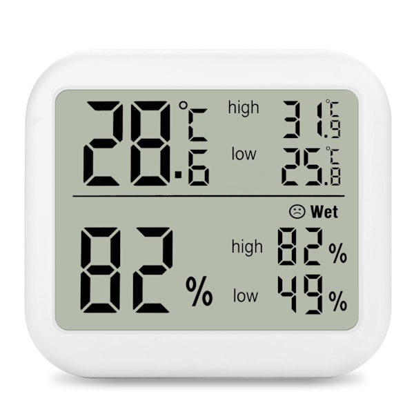 Inomhus/utomhus termometer, digital hygrometertermometer