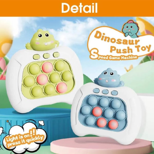 Pop It Spelmaskin Söt Tecknad Dinosaur Astronaut Uggla Förälder-barn blue dinosaur onesize