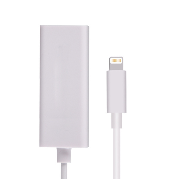 Ethernet RJ45 -sovitin Lightning-liitännällä iPhone ja iPad 100:lle