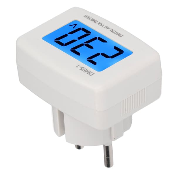 DM55-1 Digital Voltmeter Lettlest LCD Digital Spenningsmåler for Hjem 100-300V