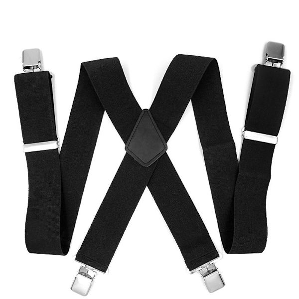 Herrar 50mm Extra Bred Justerbara Elastiska Hängslen SA HOT Cl
