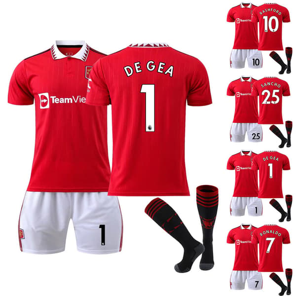 Pojkar Fotbollströja RED DEVIL Hemmalaget Fan Träningströja 20# 1